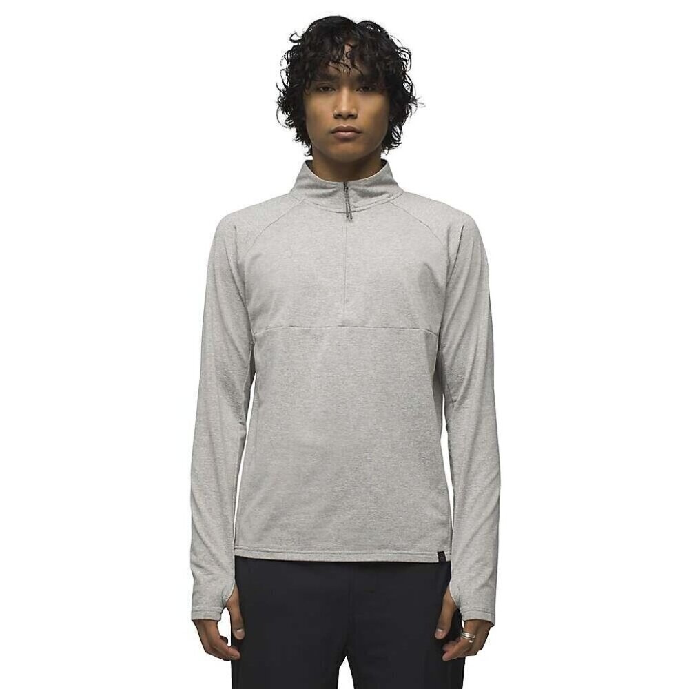 PrAna Ice Flow Half Zip Winter Weight Small Heather Grey. UPF 50+. MSRP $120